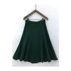 Flared Wool Blend Skirt